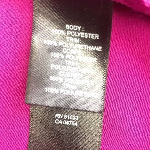 Kenneth Cole Tank Women's Size L Magenta Faux Leather Trim Flowy Sleeveless Top - Picture 5 of 10